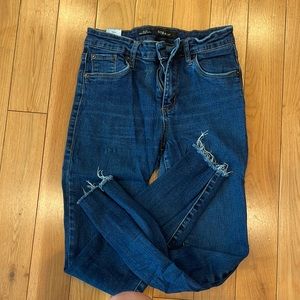 STS Blue skinny high rise ankle jeans